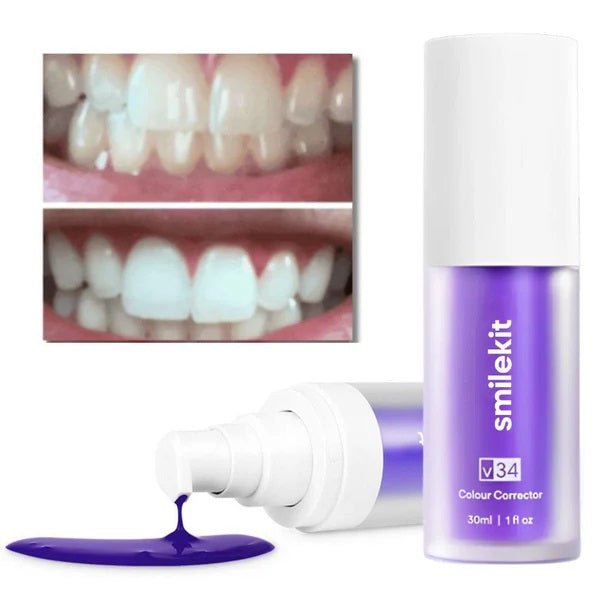 Pasta Clareadora Smilekit V34 ¡Descubre tu sonrisa más blanca!